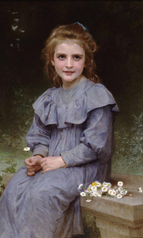 William-Adolphe Bouguereau Daisies Spain oil painting art